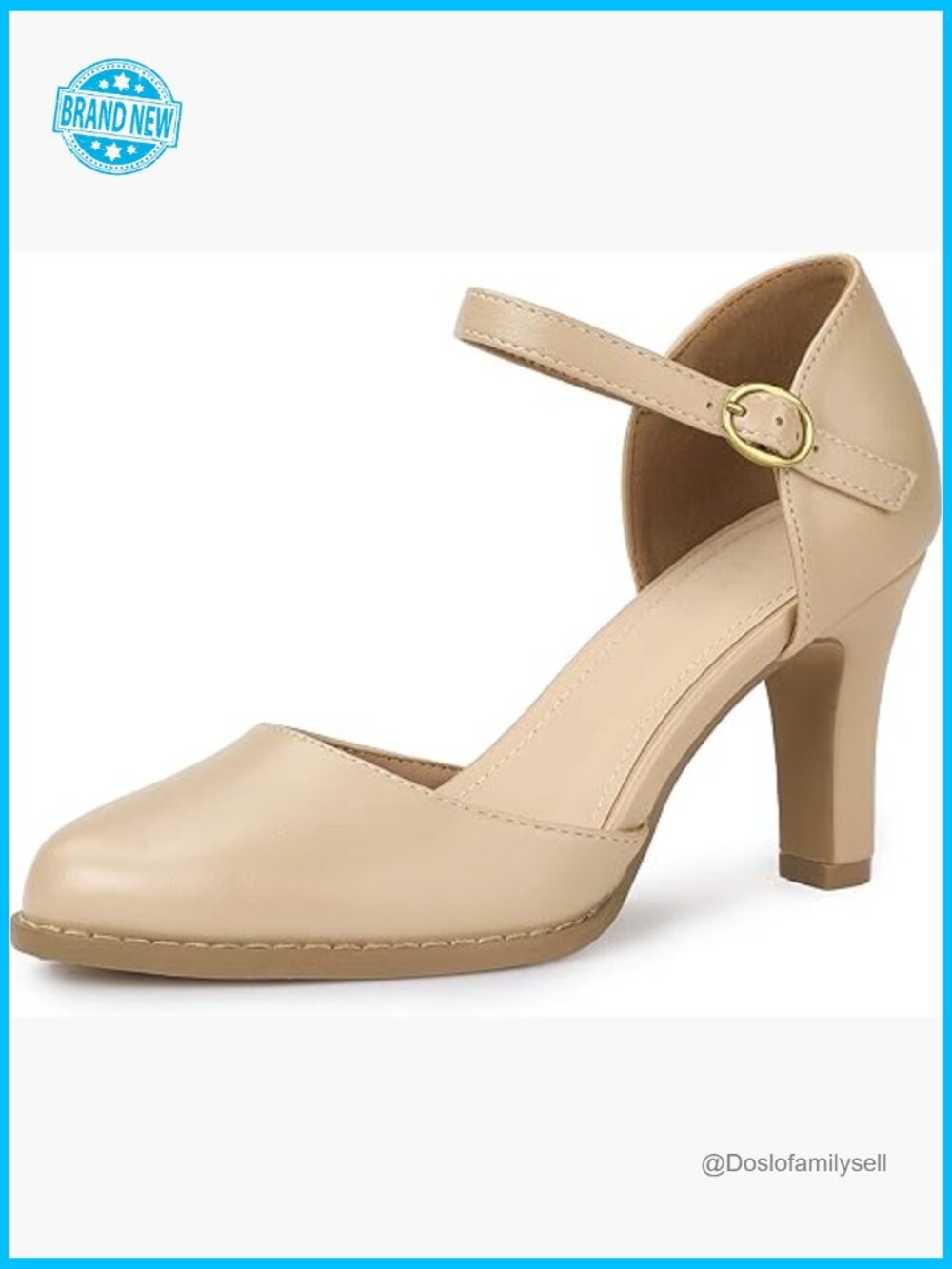 Closed Toe Chunky Heels D'Orsay Pumps Dressy Wedding Work Office Comfortable